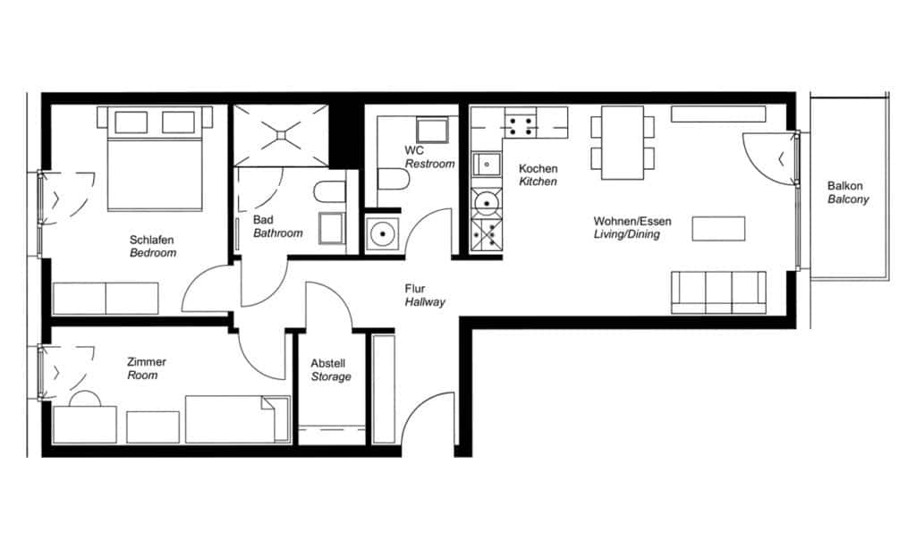 3 zimmer duett 86